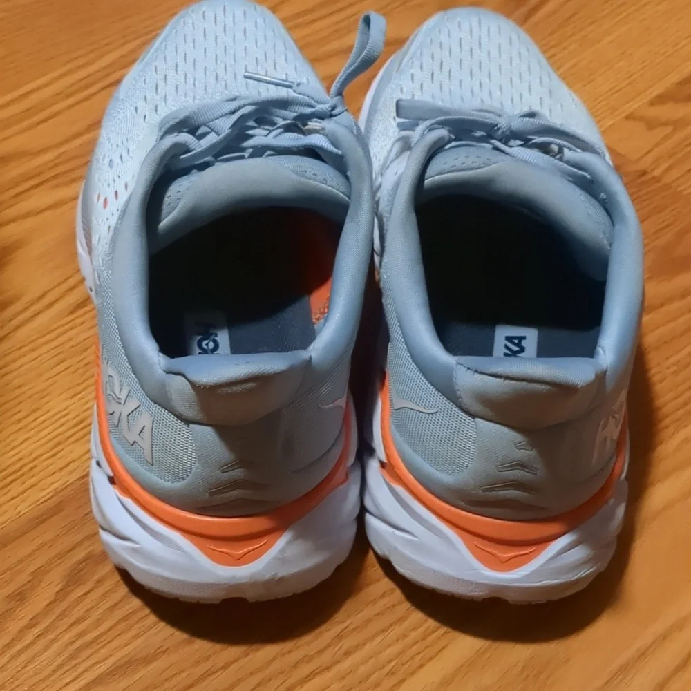 Hoka One One Clifton 8 Blue Fog Plein Air Running Shoe Women’s Size 10 D - Picture 9 of 14